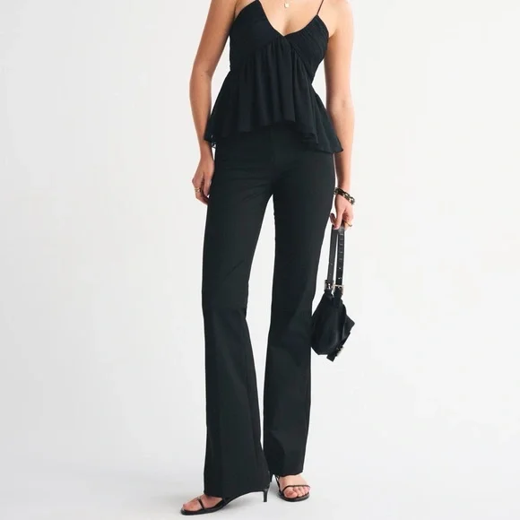 New Abercrombie & Fitch Forme Bootcut Pant - Classic Black - Picture 1 of 5